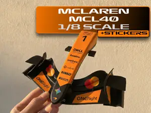 McLaren MCL40 F1 2026 1/8 Scale Front Wing +decals