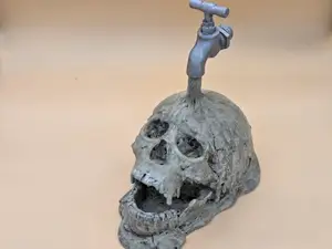 Totenkopf Wasserhahn Deko