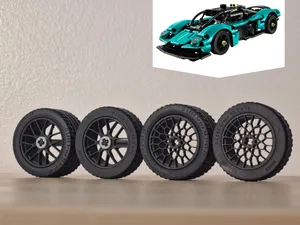Realistic Wheels- Legò Aston Martin Valkyrie 42208