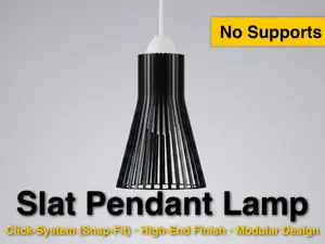 Modern Slat Pendant Lamp - Modular - No Support