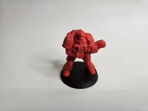 Retro Space Marine with Flamer - Cut, no Supports