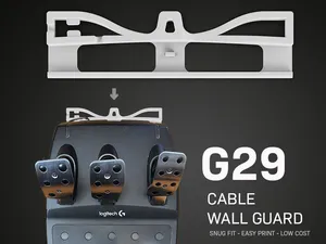 Logitech G29 Pedals - Cable Wall Guard Brace