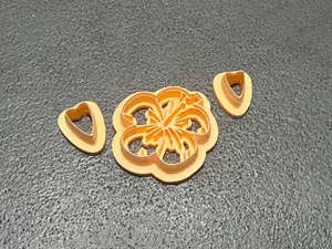 Flower and Petals Polymer Clay Cutters Cookie