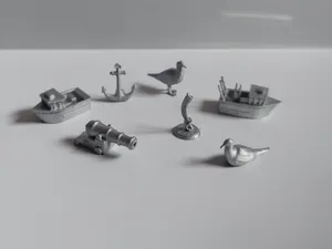 Nautical Game Pieces for Board Games