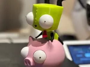 Invader ZIM! – Gir Incognito riding a PIG