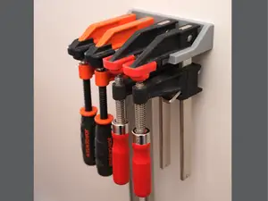 "Heavy Duty" F Clamp Wall Rack
