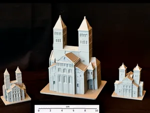 Maquette de l'Abbaye de Murbach (Haut-Rhin)