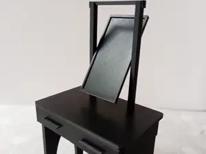 Dollhouse furniture - dressing table with mirror