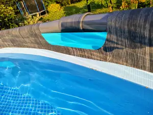 Water dam, stopper for garden swimming pool
