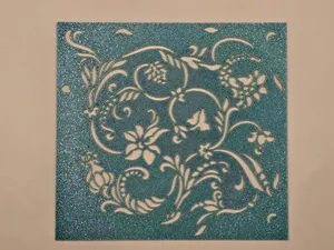 Floral Botanical Stencil Template