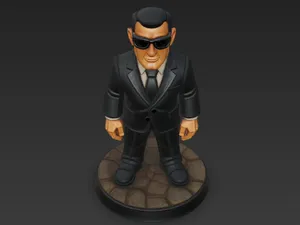 Agent Secret – Figurine Moderne Stylisée