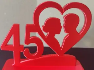 45th Wedding Anniversary Commemorative Figurine
