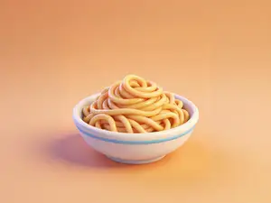 面条-仿真食物微缩食玩-儿童涂色过家家玩具
