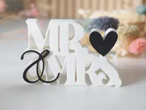 Mr & Mrs mit Herz