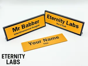 Desk Name Plate - Customizable