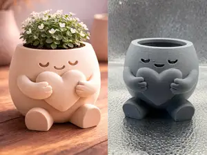 Cute Love Heart Planter Pot Kawaii Romantic Decor