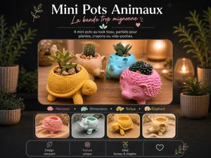 Mini Pots Animaux