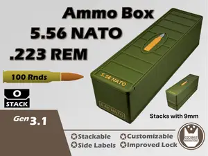 Ammo Storage Box 5.56 / 0.223 Remington 100 Rounds