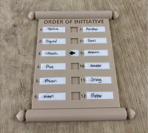 D&D Initiative Tracker Scroll