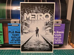 Metro Exodus Game Poster - Hueforge Art