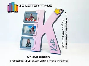 3D Letter Frame "K"