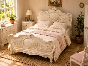 Miniature Ornate Queen Bed Frame