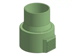 Ridgid shopvac to Ryobi miter saw hose adapter