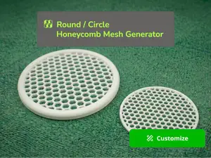 Round Circle Plate Honeycomb Mesh Generator