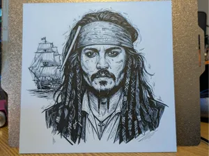 Jack Sparrow - Jonny Depp - Hueforge