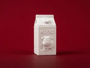 Dollhouse Milk Carton 3D Model