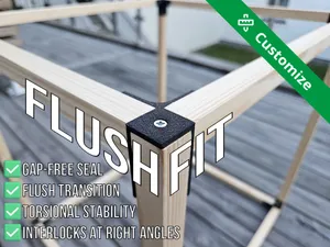 FlushFit Corner Bracket (No Gaps! No Wobble!)