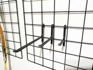 Wire cube hook, wire mesh panel hook