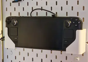 SteamDeck with dock station IKEA Skadis holder