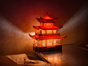 岳阳楼夜灯