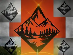 Mountain Landscape Wall Art