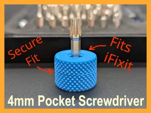 4mm Secure Fit Pocket Screwdriver (fits iFixit)
