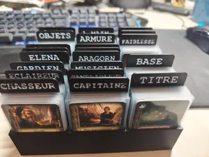 Trieur cartes LOTR voyage en terres du milieu