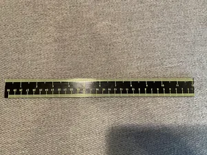 Ruler with Inches and Millimeters