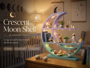 Crescent Moon Shelf – Wall & Tabletop