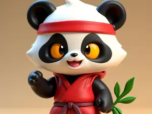 Panda Cute Kungfu