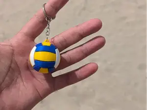 Multicolor Volley Ball Keychain | No AMS needed!