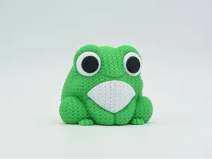 Knitted Frog