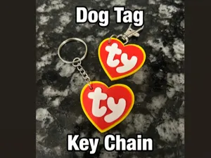 Beanie Baby Dog Tag or key chain