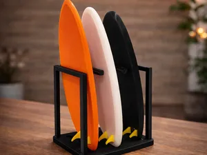 Desktop Surfboards With Rack