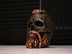 Viking Warrior Skull Wikinger Schädel
