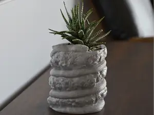 Snake flower pot 