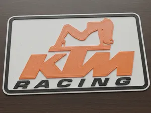 KTM Racing Logo 3 Farben