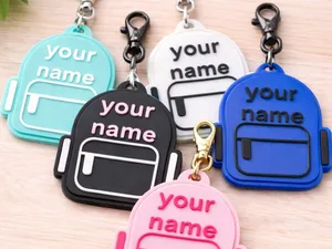 Personalized Backpack Keychains
