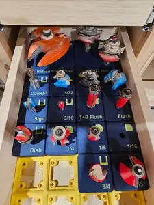 Gridfinity Multicolor Router bit holders