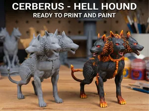 Cerberus Statue - Paint Ready Model